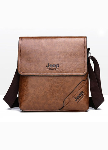 Мужская сумка планшет через плечо, барсетка сумка-планшет для мужчин эко кожа Светло-коричневый Jeep (308048573)