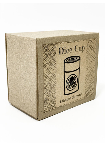 Настольная игра Стакан для кубиков Ктулху коричневый Dice Cup Планета ігор (372480392)