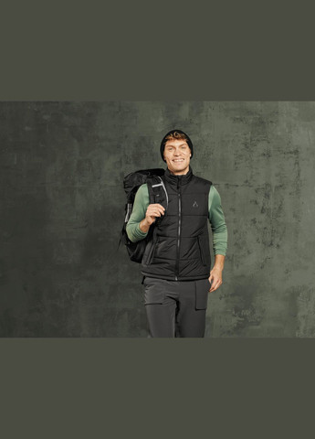 Теплий жилет водовідштовхувальний та вітрозахисний для чоловіка BIONIC-FINISH® ECO 462411 чорний Crivit (322560988)