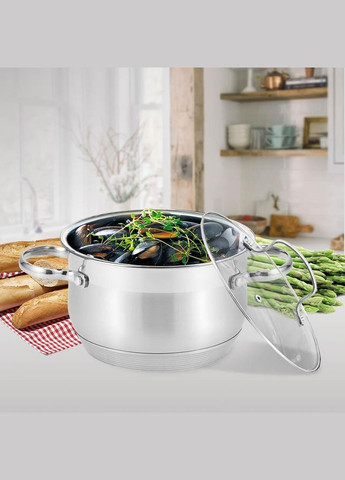 Кастрюля нержавейка с крышкой 16 см, 2.1 л (MR-3512-16) Maestro (334712783)