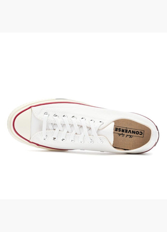 Білі Осінні кеди чоловічі chuck 70 ox white 162065c Converse