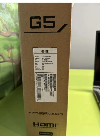 Ігровий ноутбук G5 KE / 15.6" (1920x1080) IPS / Intel Core i5-12500H (12 (16) ядер 3.3 - 4.5 GHz) / 16 GB DDR4 / 512 GB SSD / Gigabyte (398147186)