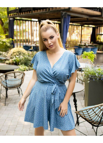 Женский комбинезон Игл Бич (джинсовый) 1007214 Peony синий софт