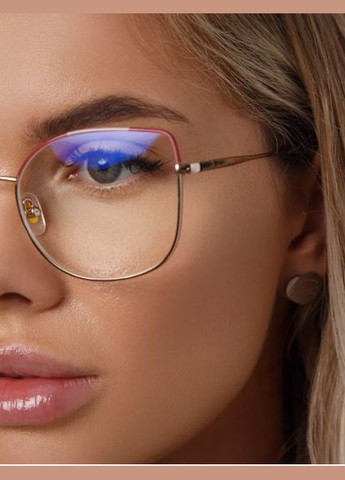 Жіночі фотохромні окуляри для зору +1.50 червоні БлюБлокер Антиблік Fabia Monti (337171380)