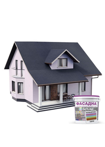 Фасадна фарба акрил-латексна 0505-R50B 5 л SkyLine (289465317)