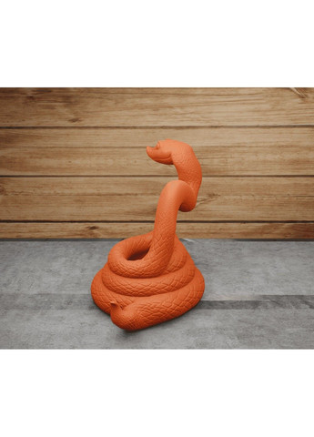 Статуэтка Змея "Смешной удав", символ 2025 года. Белая ЗаСвіт (369718392)