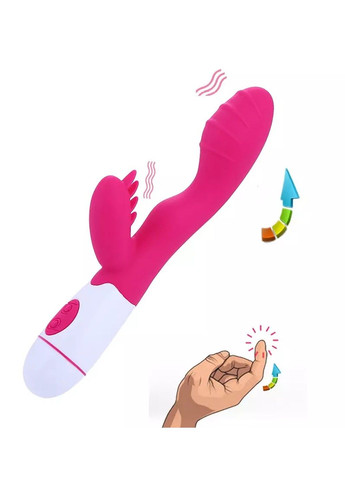 Вібратор - rabbit для подвійної стимуляції (червоний, AAA) We Love (284278549)