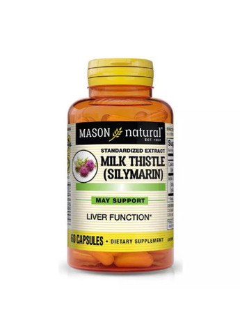 Milk Thistle (Silymarin) 60 Caps Mason Natural (288050809)
