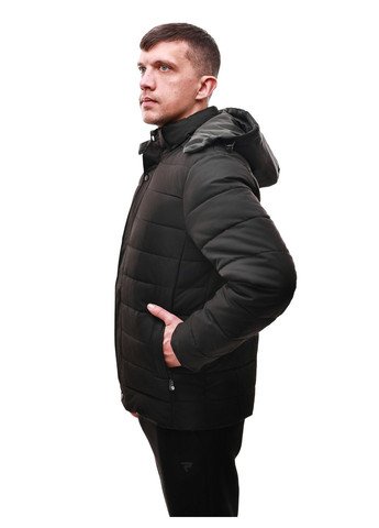 Чорна зимня куртка зимова чоловіча No Brand