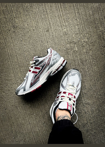 Серые всесезонные кроссовки мужские new balance 1906r silver classic crimson gray | нью беланс 1906r серые No Brand