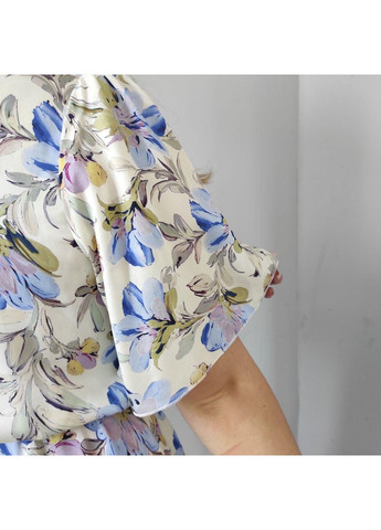 Белое платье j.london вискоза короткий рукав принт цветы 50 белое J. London