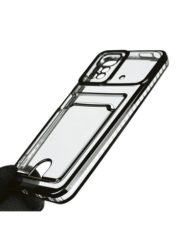 Чехол для Redmi Note 11 4G с чёрной окантовкой с карманом для карт на сяоми редми нот 11 чёрный Xiaomi (366019269)