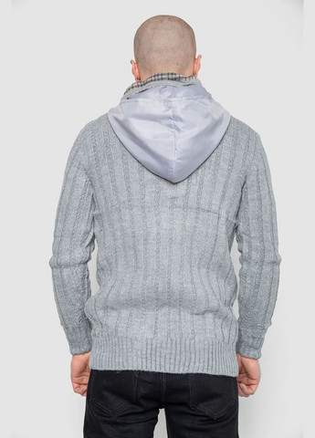 Серый демисезонный свитер мужской,, Ager