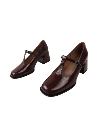 Molka Туфлі жіночі коричневі натуральна лакована шкіра коричневий з, туреччина — (355067520)