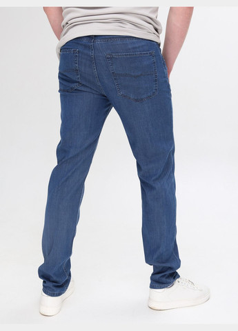 Синие летние прямые джинсы мужские прямые очень тонкие 33 длина Пряма Lexus