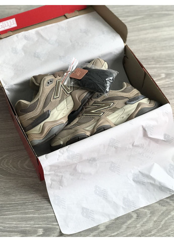 Бежевые демисезонные кроссовки мужские и женские new balance 9060 beige brown | нью беланс 9060 бежевые No Brand