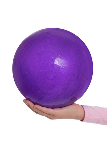 М'яч для художньої гімнастики блискучий 20см Lingo Галактика (PVC, d-20см, 400гр, Фіолетовий) Zelart (361439172)