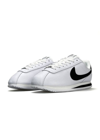 Білі Осінні кросівки чоловічі nike No Brand Cortez M White Black