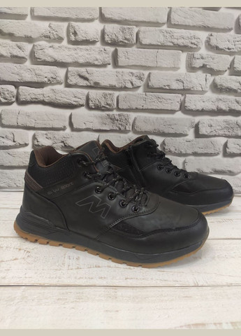 Черные зимние зимние кроссовки подростковые мужские Sayota