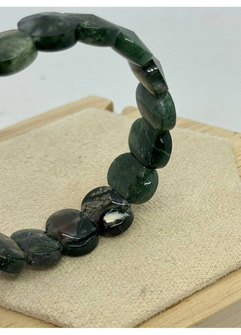 Браслет з мохового агату 15*11 мм 16 см Зелений No Brand (372467981)