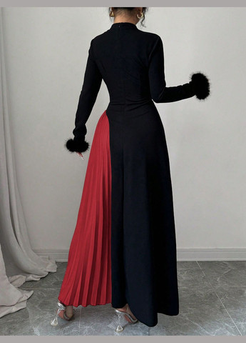 Черное повседневный платье SHEIN однотонное