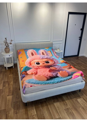 Плед 3D подарунковий з принтом Лабубу №11 135×160 см, плюшевий, для дітей і дорослих 215 см No Brand (358100784)