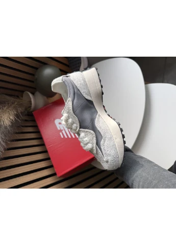 Кросівки жіночі і чоловічі New Balance 327 Grey Black | Нью Беланс 327 сірі No Brand сірі демісезони (389741721)