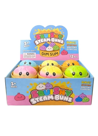 Антистрес-іграшка Squishy «Пельмешка» у коробочці / Сквіш бао-булочка, пельмень 5,5 см / Іграшка антистрес сквіш Squishy Esonstyle (393958363)