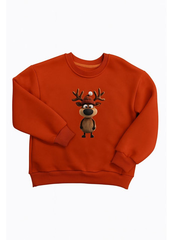 Bambino свитшот детский с принтом для мальчика (140-158 см) 158 красный трикотаж