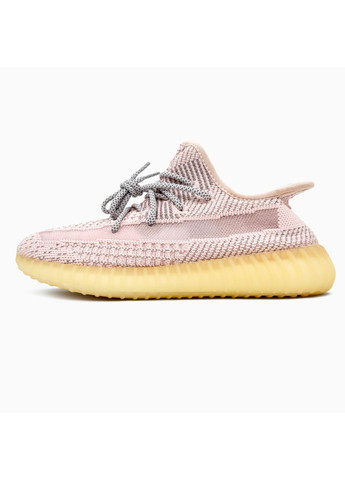 Кросівки жіночі і чоловічі Adidas Yeezy V2, Synth Reflective Laces | Адідас Ізі Буст 350 рожеві No Brand рожеві демісезони (371276873)