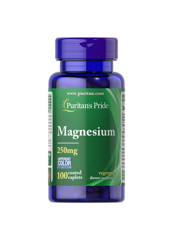 Магний Magnesium 250mg - 200 caps Puritans Pride (280916997)