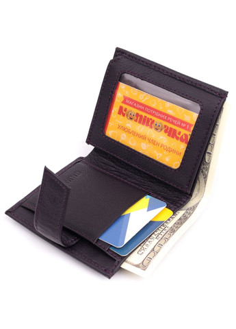 Компактний жіночий гаманець із натуральної шкіри 8,5х9,5х1,5 см st leather (315873979)