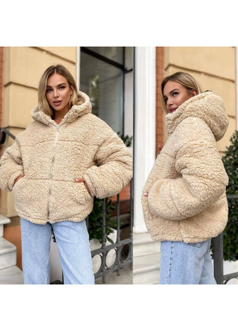 Бежевый зимний Пуховик аляска Po Fanu