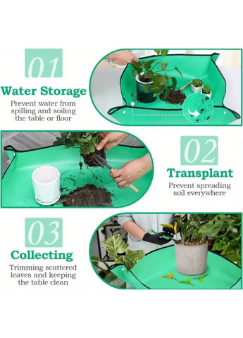Складной садовый прямоугольный водонепроницаемый коврик для пересадки растений 75*100 см No Brand (323053157)