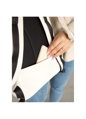 Женский рюкзак Aura белый с принтом. Sambag (329692755)