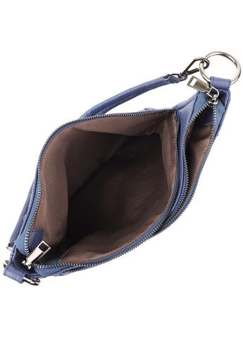 Сумка для жінок на два відділення з натуральної шкіри 23013 Синій Vintage (356452186)