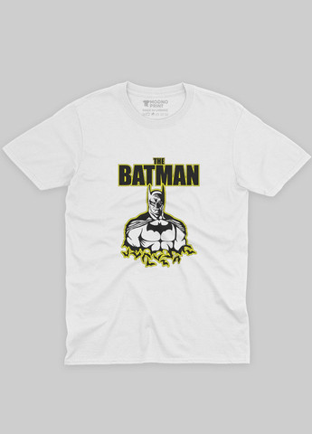 Біла демісезонна футболка для хлопчика з принтом супергероя - бетмен (ts001-1-whi-006-003-015-b) Modno