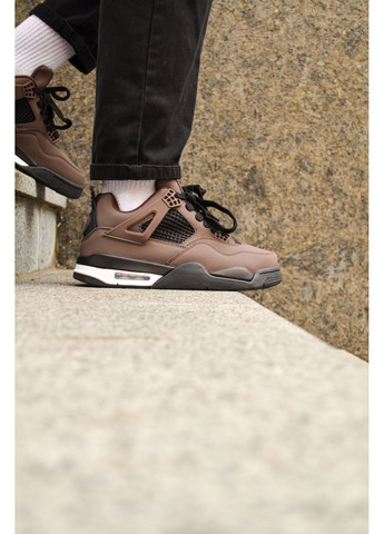 КРОСІВКИ ЖІНОЧІ NIKE JORDAN 4 BROWN PARIS НАЙК АІР ДЖОРДАН No Brand комбіновані демісезони (367167626)