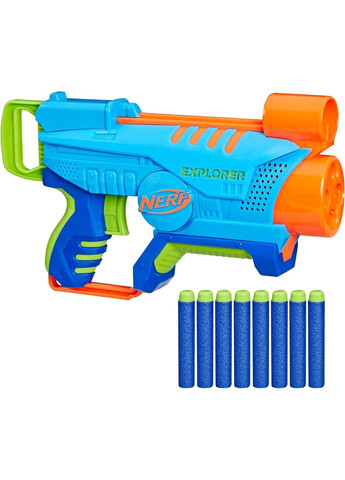 Игрушечный бластер Elite Junior Explorer Easy-Play, 8 пенопластовых дротиков, Нерф Nerf (338426033)