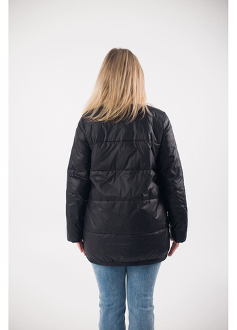 Черная демисезонная пальто 21 - 18113 Vivilona