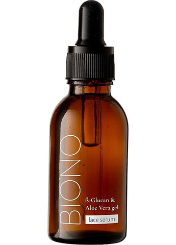 Інтенсивна зволожувальна сироватка з бета-глюканом і гелем алое вера b-Glucan and Aloe Vera Gel Face Serum 30ml (1214260-133051) Biono (368629054)