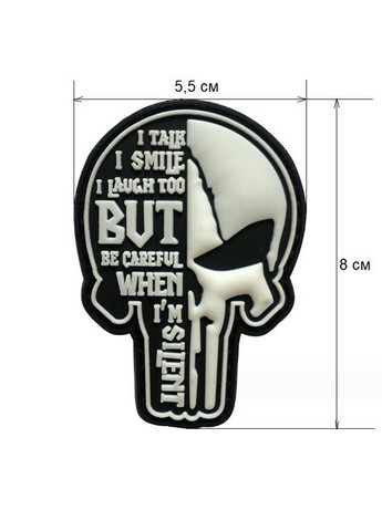 Патч ПХВ на липучці Deadly silence PTR No Brand (317769992)