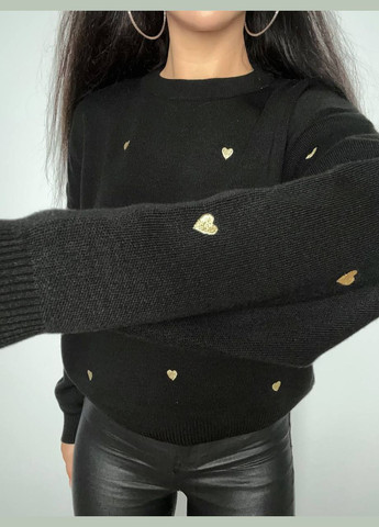 Черный демисезонный свитер нежность Vakko