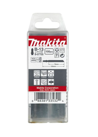 Пильное полотно HCS B07705 (70 мм, В13, 100 шт) для грубого пропила (7304) Makita (290253454)
