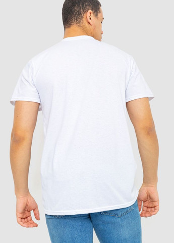 Біла футболка чоловіча однотонная, колір світло-сірий, Ager