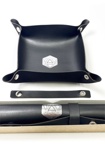 Настольная игра Лоток для кубиков D20 черный Dice Tray Планета ігор (372480381)