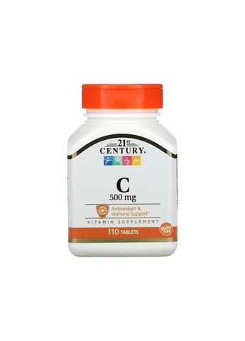 Вітамін C, 500 мг, 110 таблеток 21st Century (314524455)