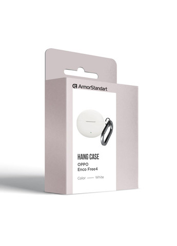 Чехол Hang Case для Oppo Enco Free4 White (ARM86148) ArmorStandart (360897181)
