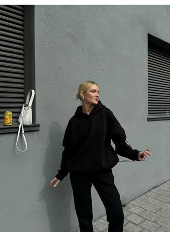 Стильный костюм с двойным капюшоном и объемным тощи • вышивка “Колосок” • регулируемая длина кофты • ЗАМЕРЫ В ОПИСАНИИ Vione (370986004)