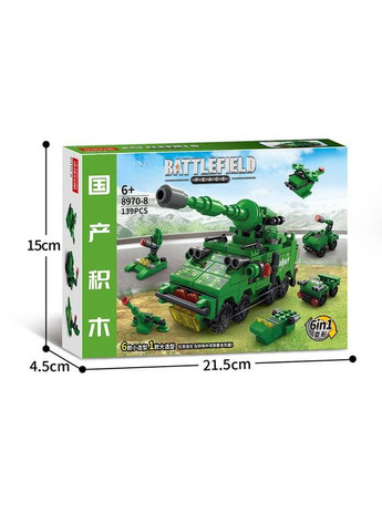 Конструктор LeleBrother військова техніка 6в1 139 деталь у стилі Lego No Brand (359447491)